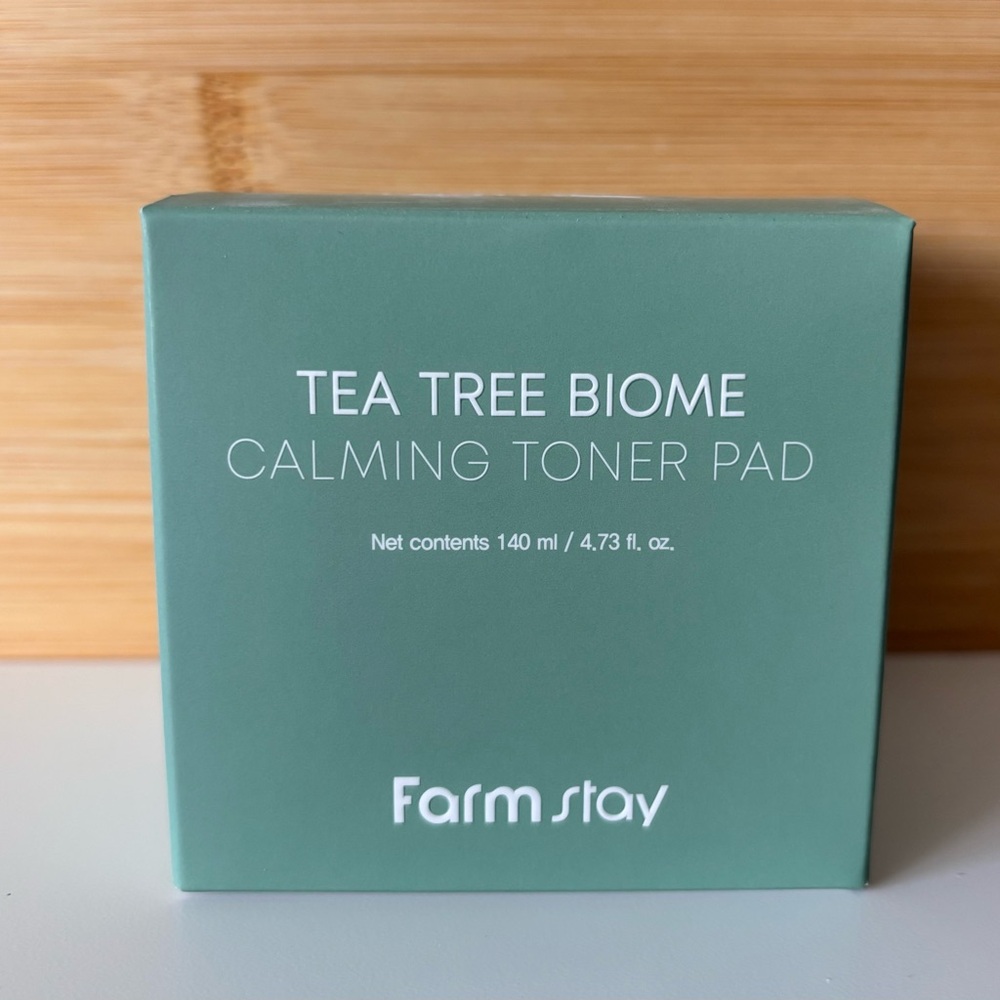Farm stay tea tree biome calming toner pad